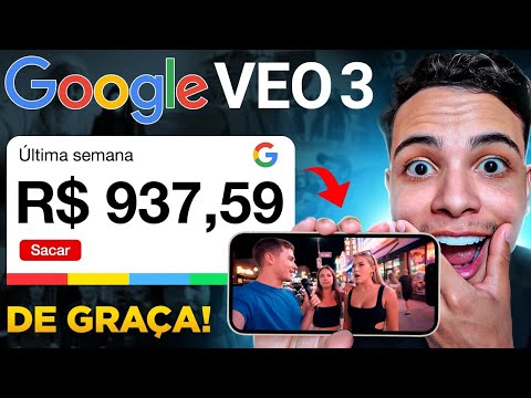 ATÉ ASSUSTA! COMO GANHAR DINHEIRO COM O GOOGLE VEO 3 A NOVA IA DO GOOGLE (Dinheiro online)