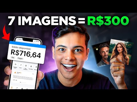 FAÇA R$300 USANDO 7 IMAGENS NO CANVA | MÉTODO 100% GRÁTIS E SECRETO! Passo a Passo (Dinheiro online)